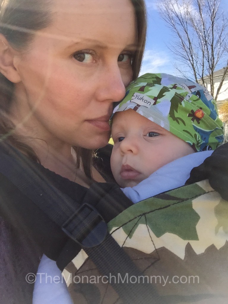 How I Survived Hosting Thanksgiving - baby wearing
