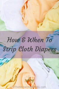 How and When To Strip Cloth Diapers