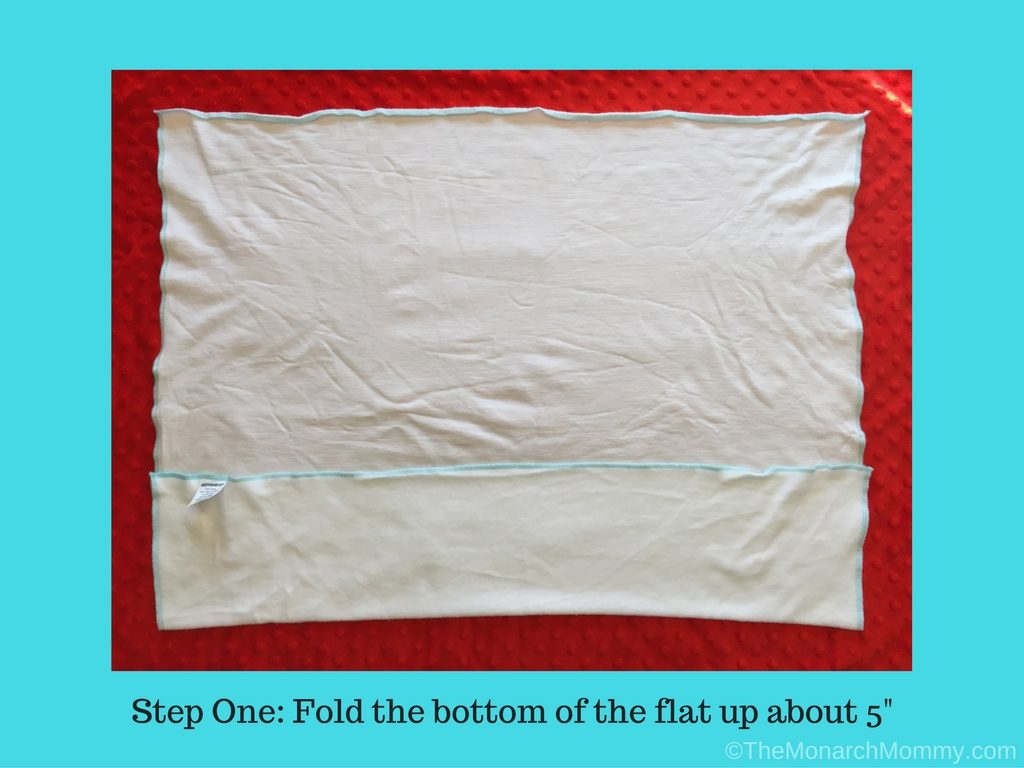 Folding Flat Diapers: The Airplane Fold