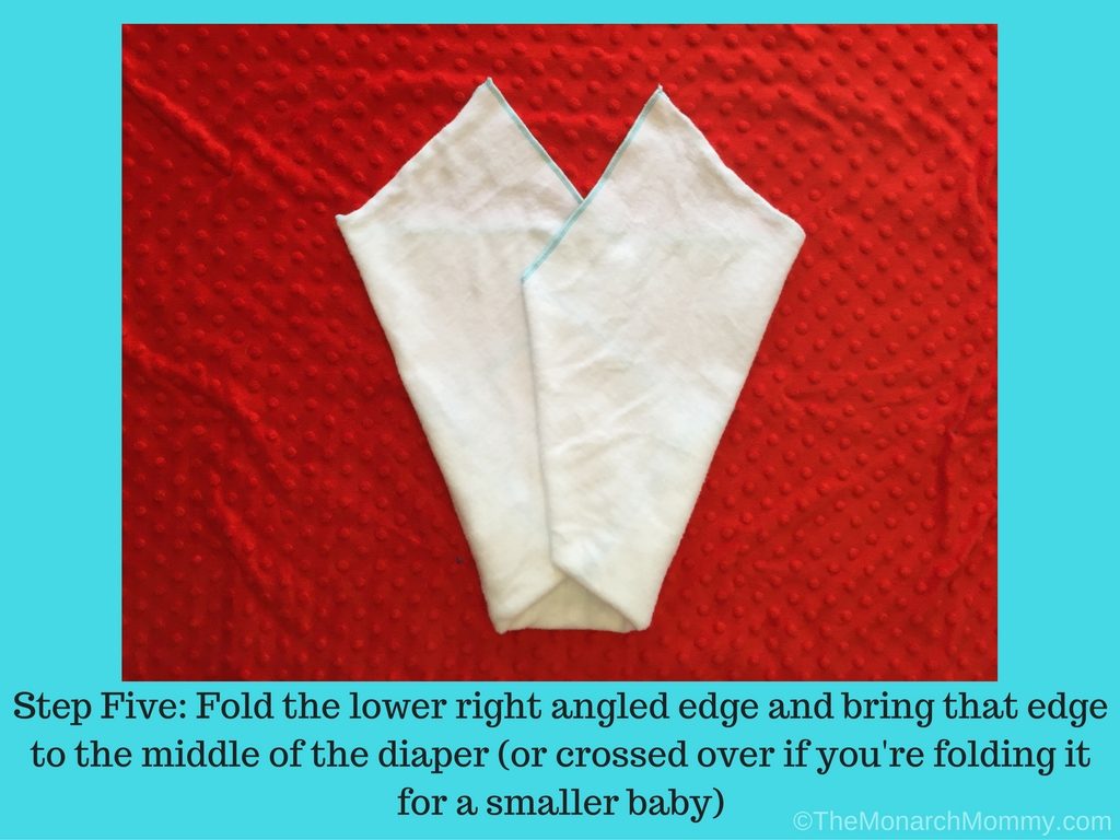 Folding Flat Diapers: The Airplane Fold
